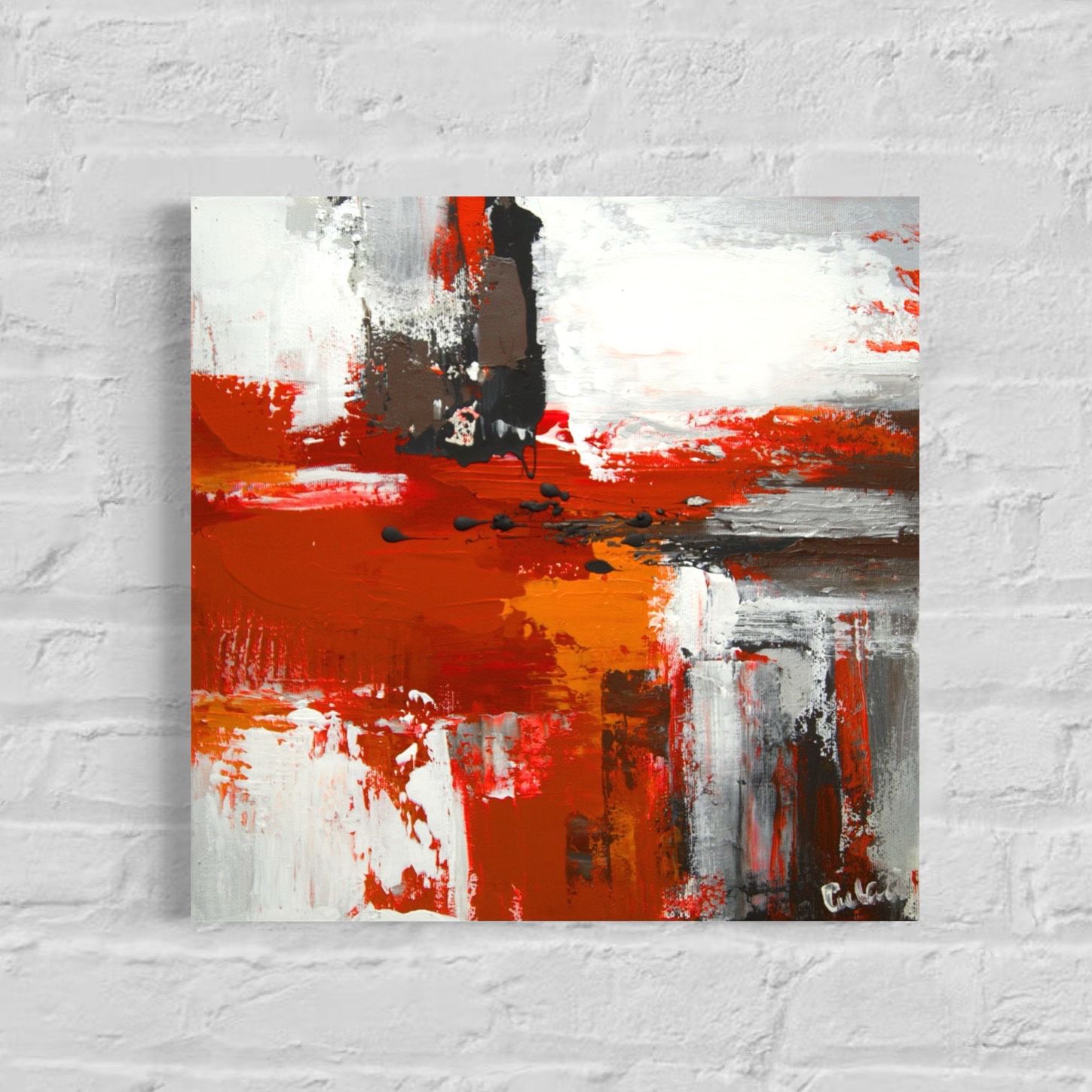 Strokes of Imagination - Canvas Art with Moving Color Dynamics