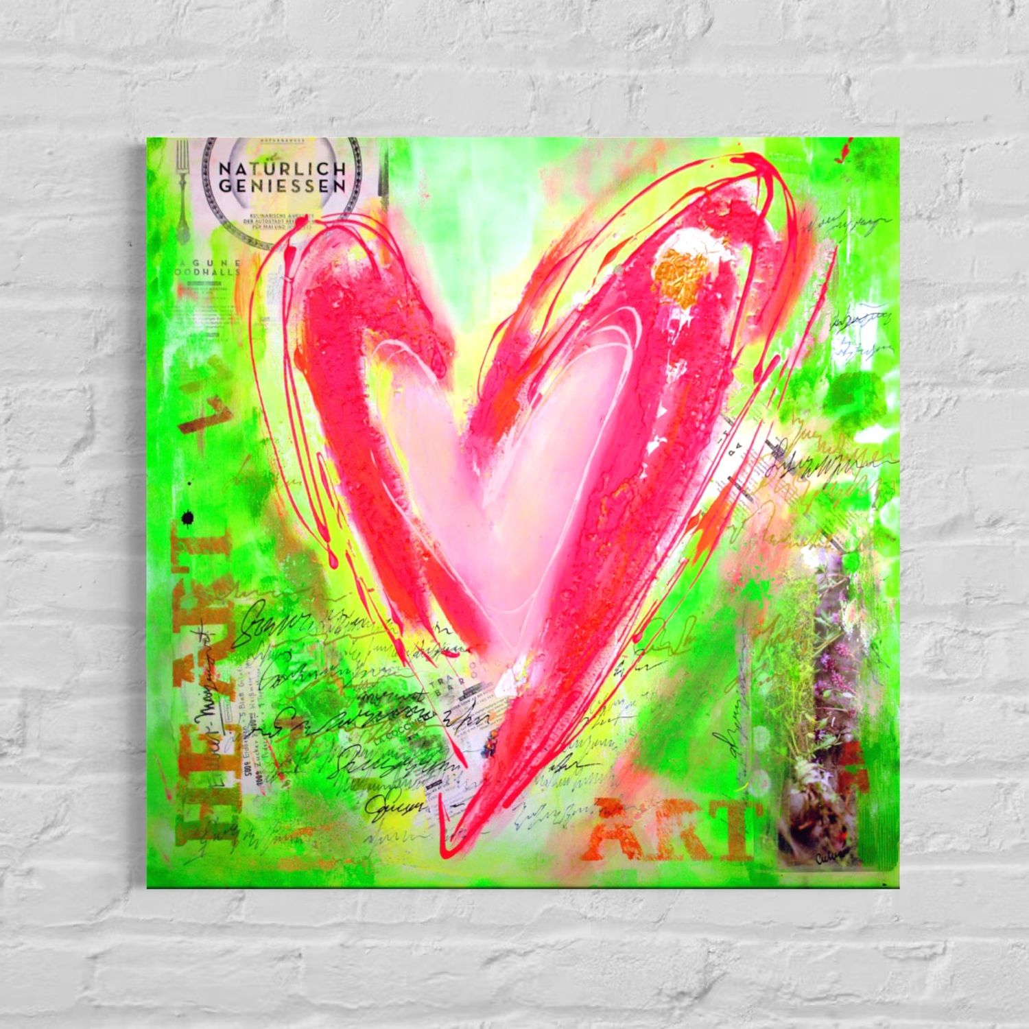 Abstract Heart – Pop Art Emotion - Artistic Accents for Special Spaces