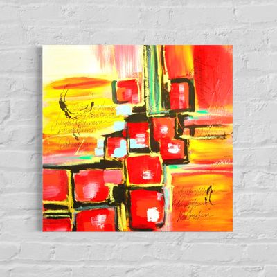 Cube - Hand-painted Abstract Uniques for Your Walls Cube - Hand-painted Abstract Uniques for Your Walls