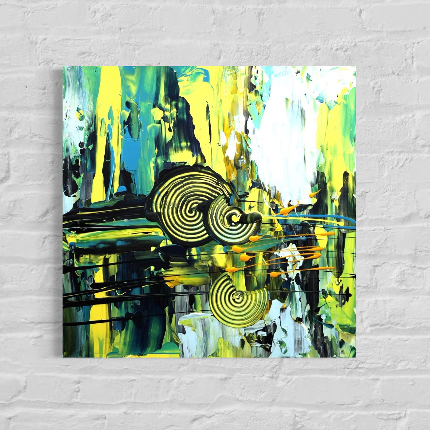 Dance of Colors - Original Abstract Painting with Unique Texture