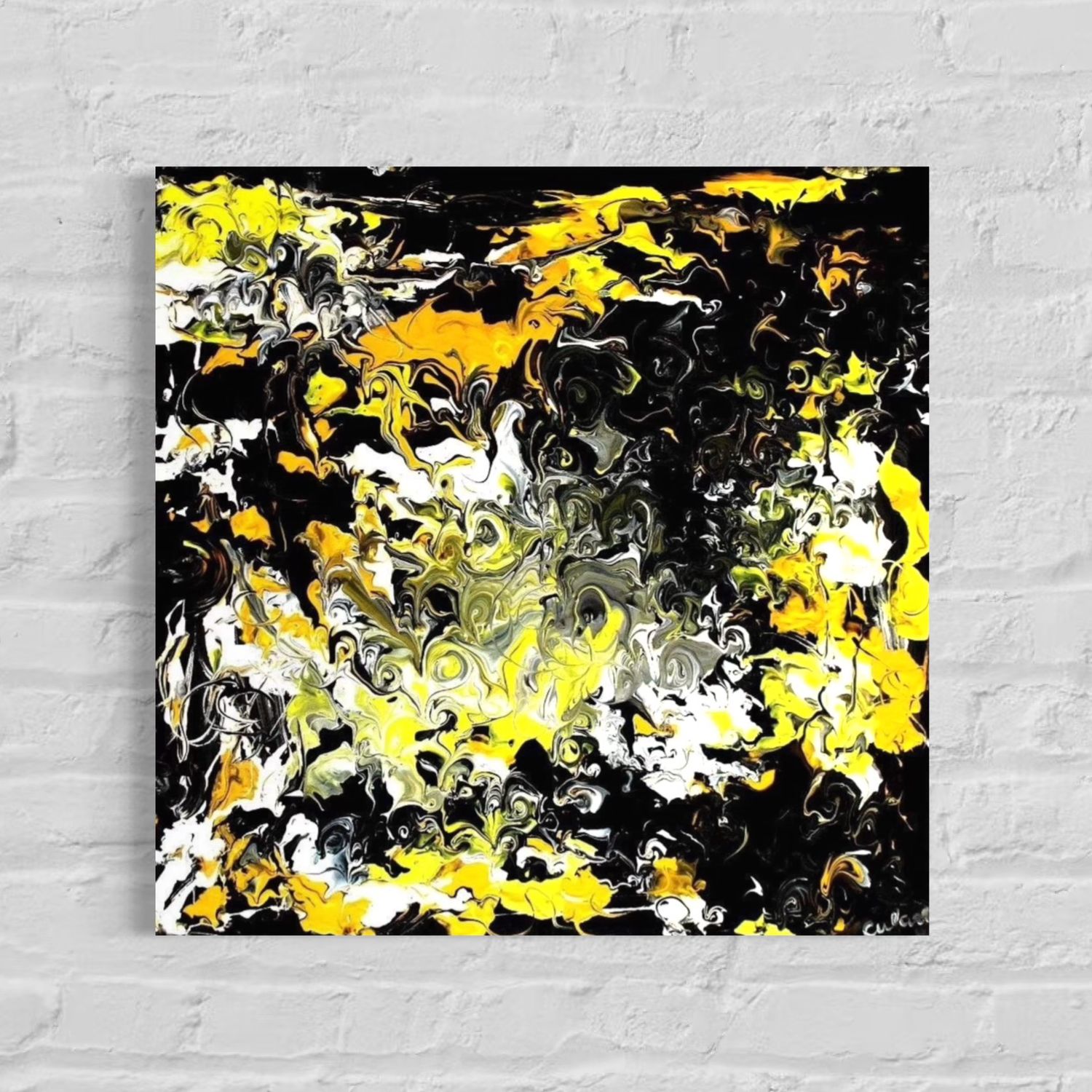 Contrasts of Silence - Abstract Canvas Paintings for Elegant Accents