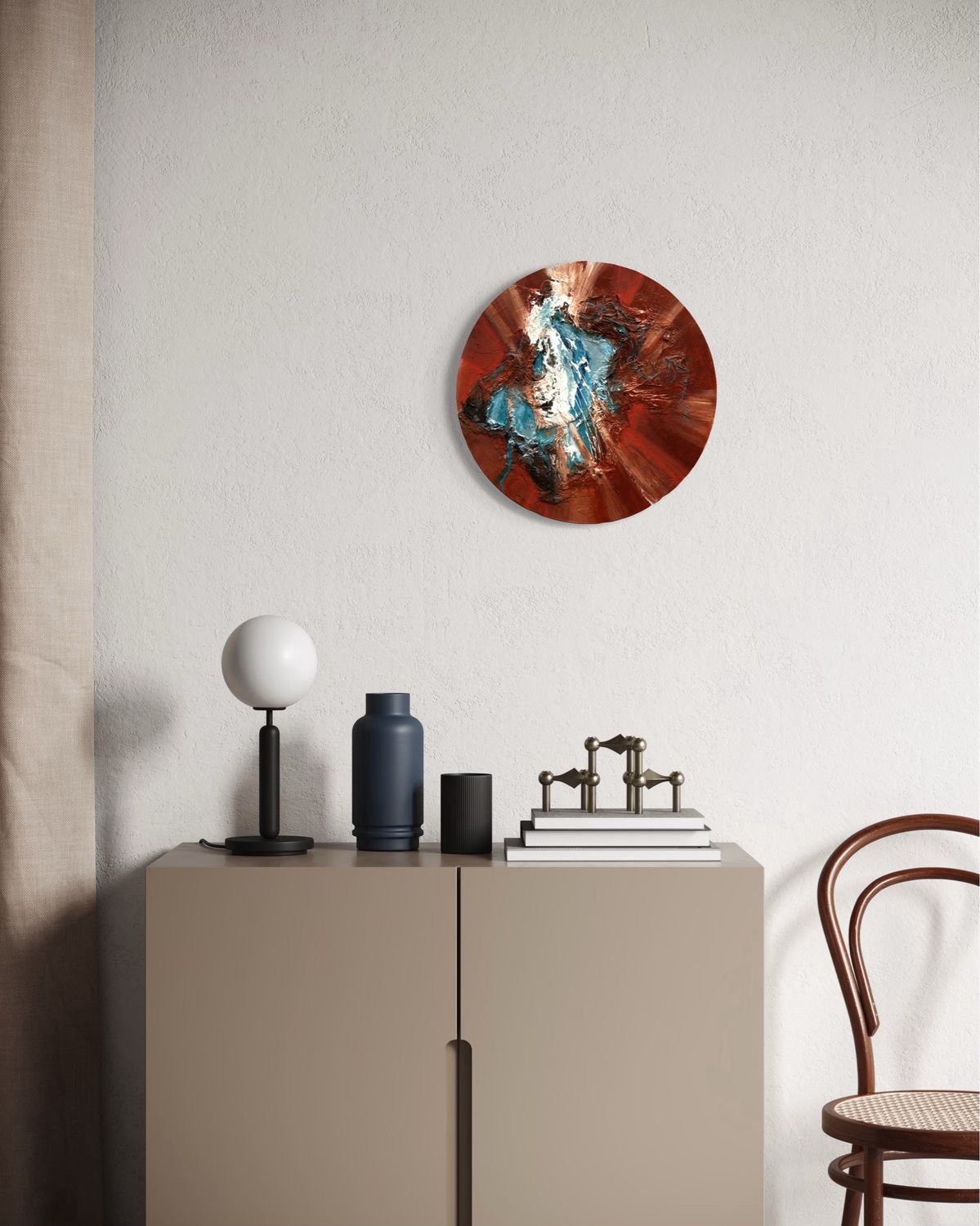 Circle of Inspiration - Minimalist Abstract Art for Modern Living
