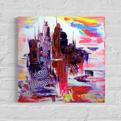 Urban Abstraction - Colorful Abstract Paintings with Texture Urban Abstraction - Colorful Abstract Paintings with Texture