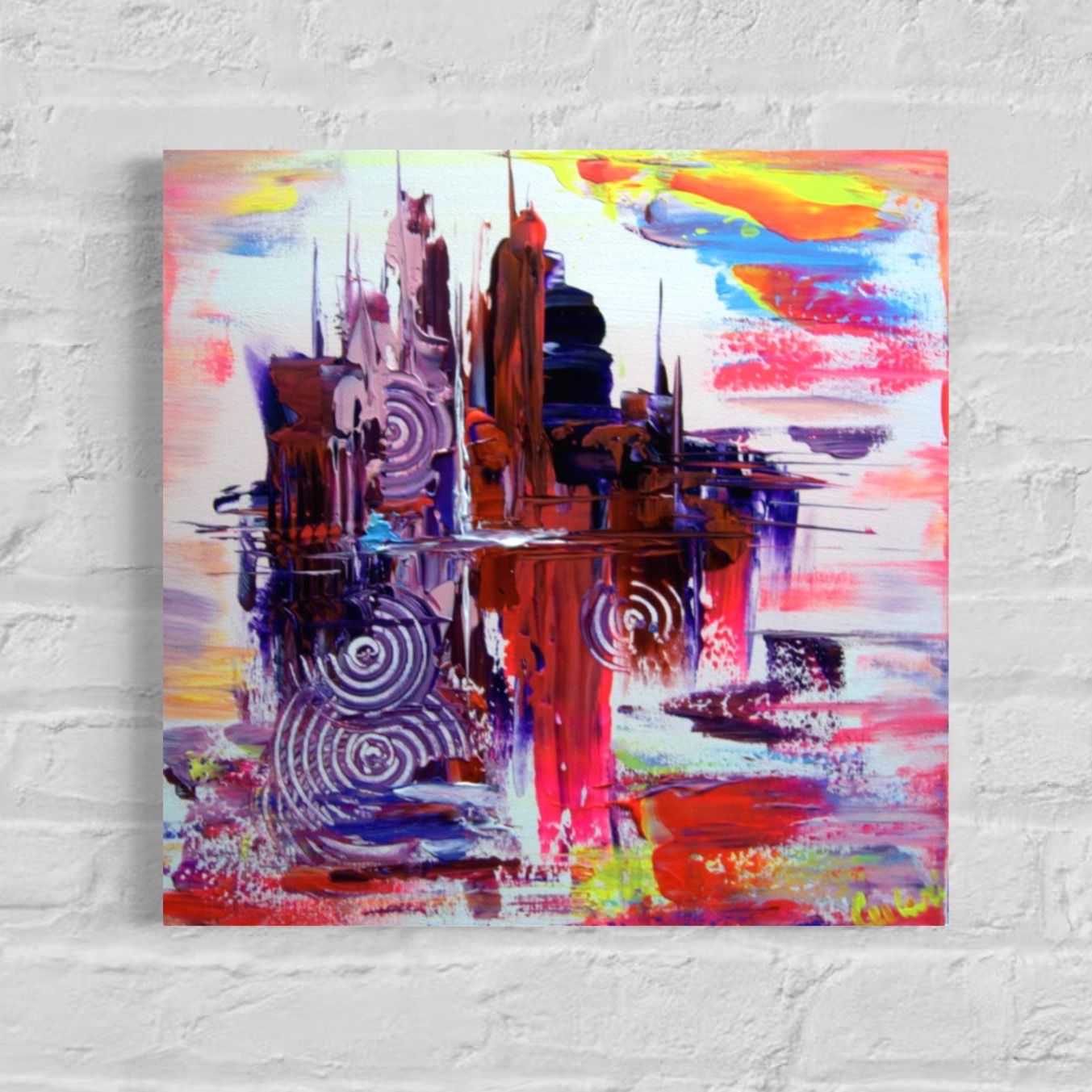 Urban Abstraction - Colorful Abstract Paintings with Texture