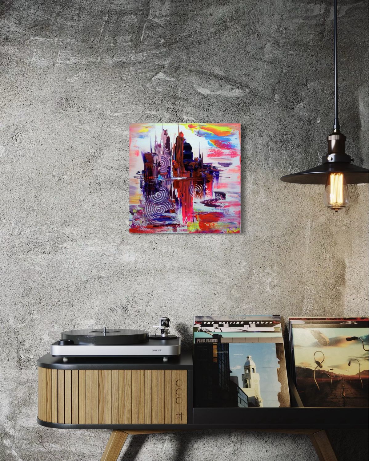 Urban Abstraction - Colorful Abstract Paintings with Texture