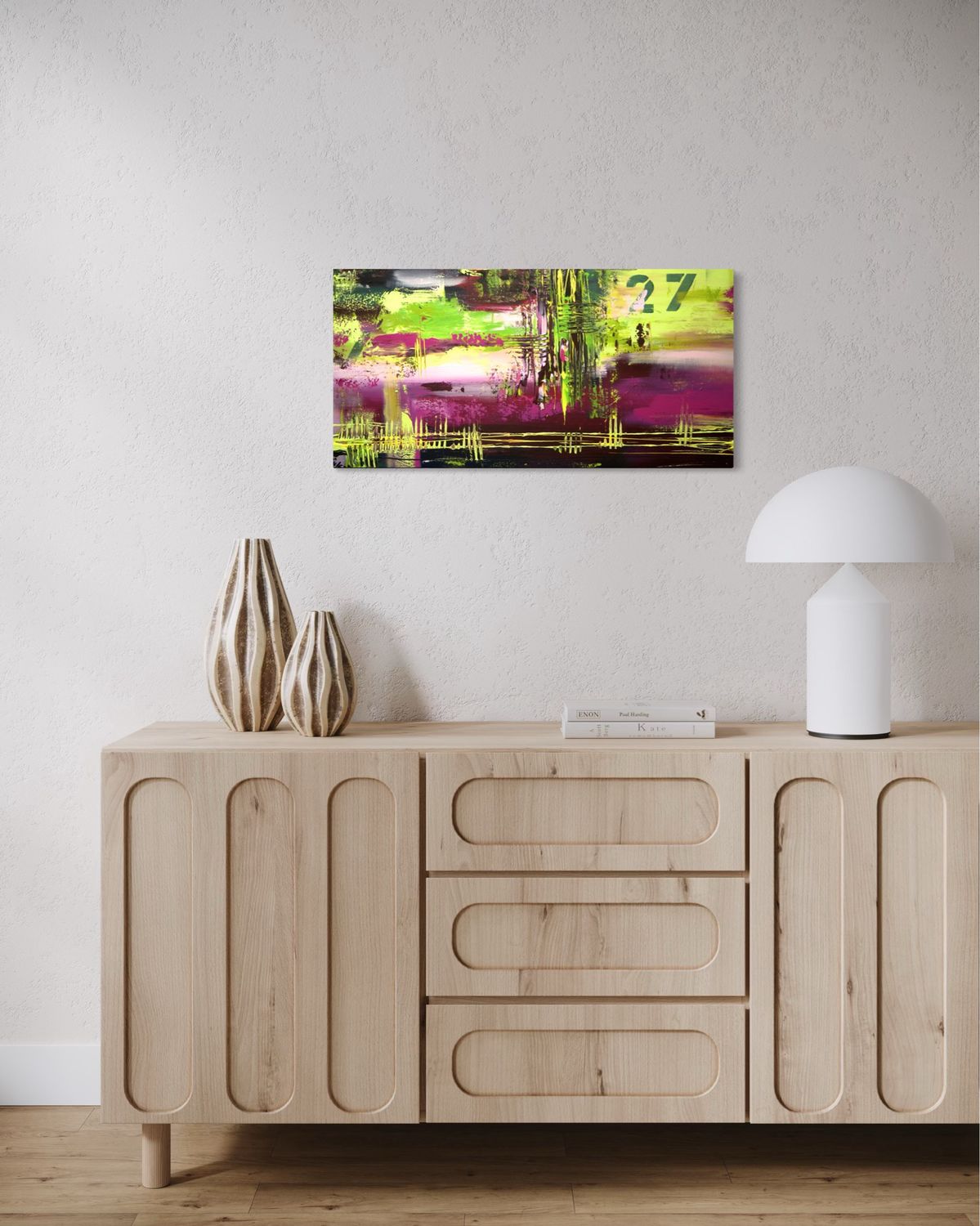 Pop Art - Original Abstract Painting with Unique Texture
