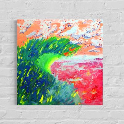 Abstract Composition – Play of Colors and Fantasy | Original Painting on Canvas – Hand-painted by Chupakhina Larissa Abstract Composition – Play of Colors and Fantasy | Original Painting on Canvas – Hand-painted by Chupakhina Larissa