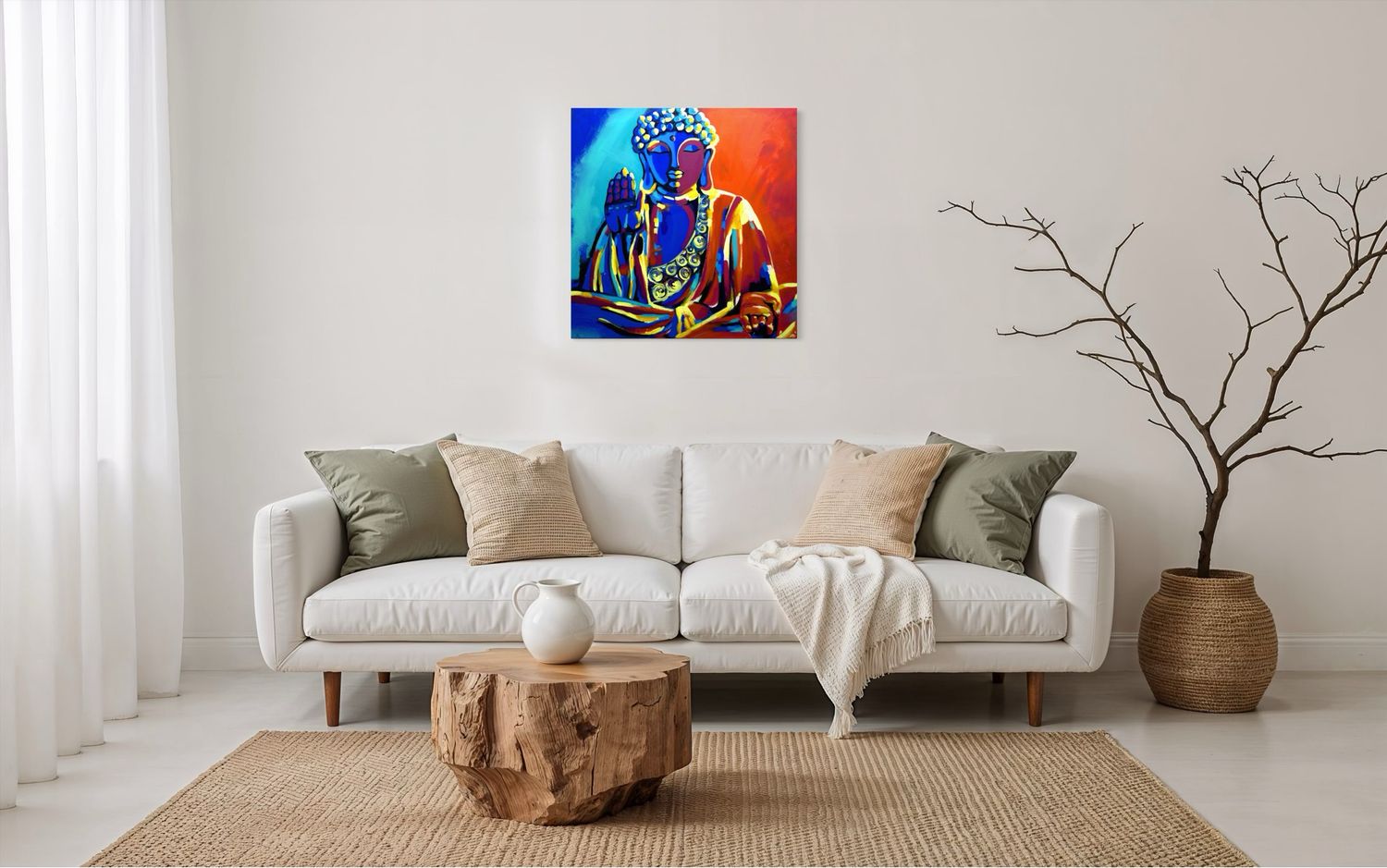 Buddha – Serenity and Strength | Modern Unique Piece in Abstract Style