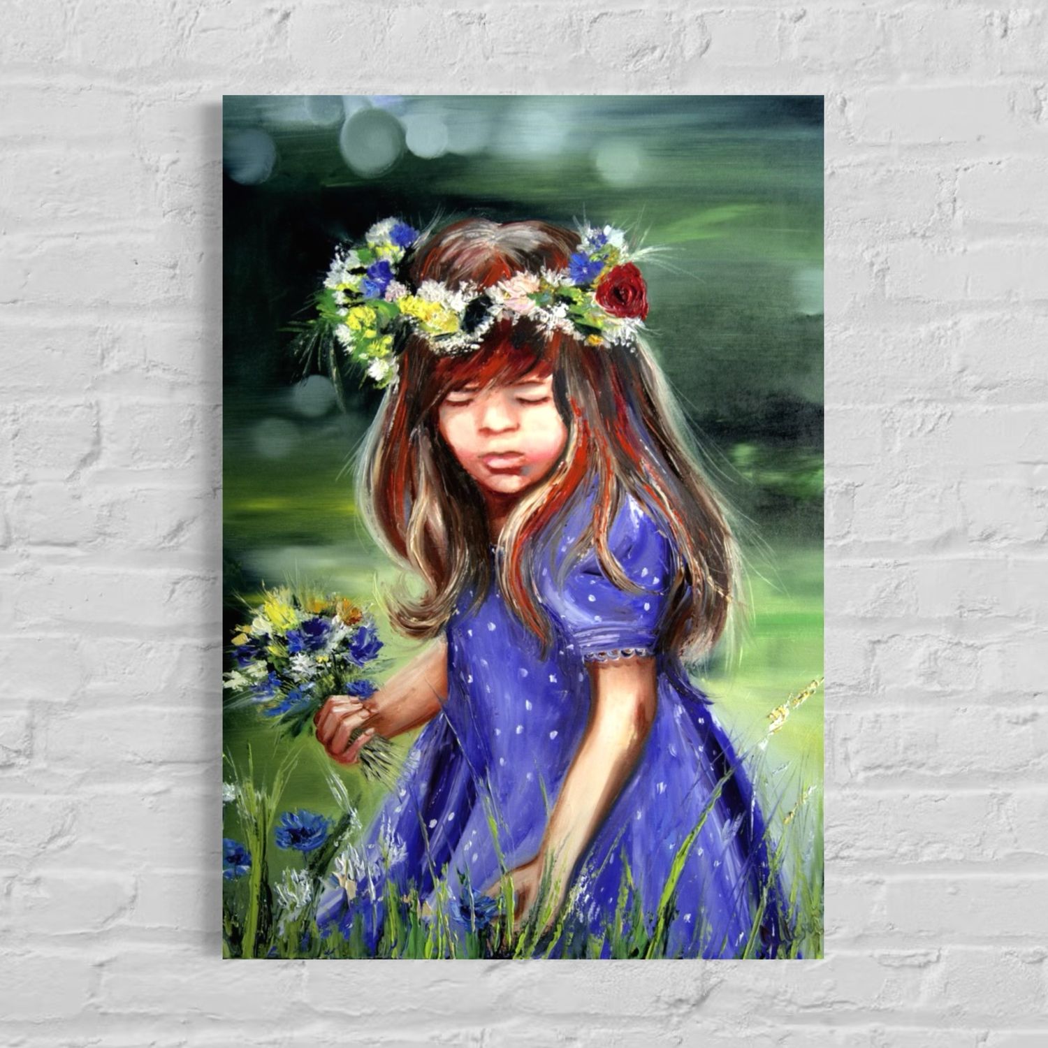 “A Girl” | Oil Painting on Canvas | Hand-Painted Original by Larissa Chupakhina