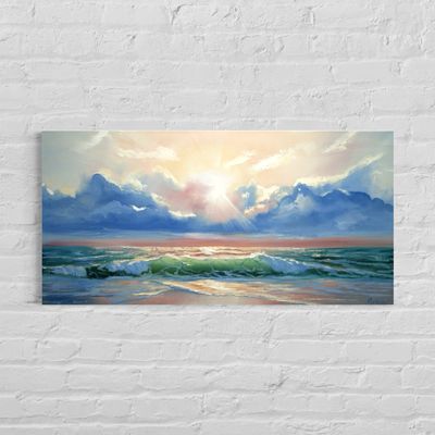 "Wave at the Sea" – Impressionistic Depiction of Maritime Power "Wave at the Sea" – Impressionistic Depiction of Maritime Power