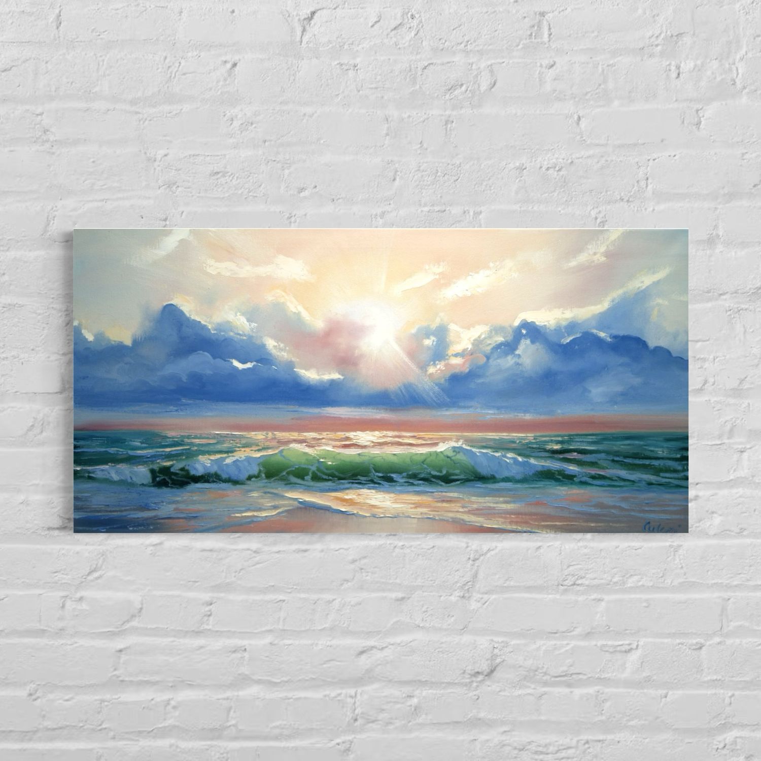 &quot;Wave at the Sea&quot; – Impressionistic Depiction of Maritime Power