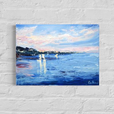 "By the Coast" – Impressionistic Depiction of Maritime Serenity "By the Coast" – Impressionistic Depiction of Maritime Serenity