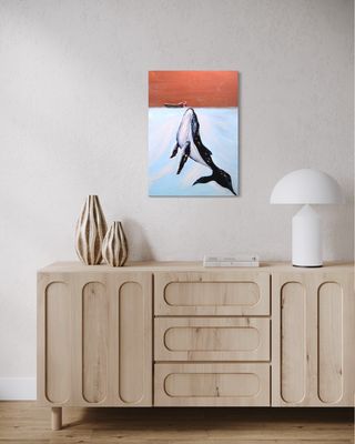 “Girl and the Whale” – Impressionistic Depiction of a Magical Encounter