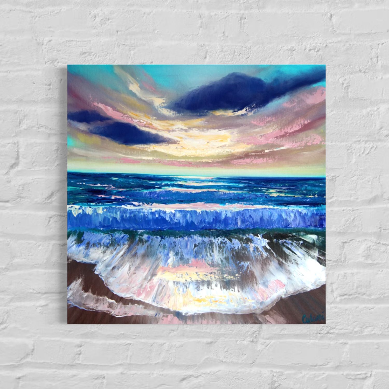 &quot;By the Sea&quot; – Impressionistic Depiction of Maritime Serenity