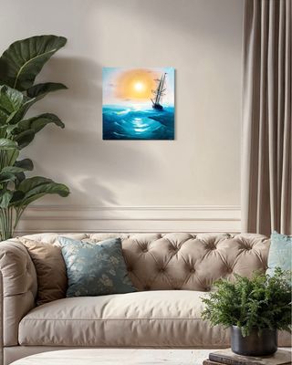 "Sailing Ship at Sea"