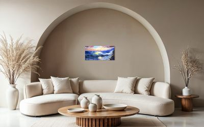 "Sea" – Impressionistic Depiction of Maritime Vastness and Beauty