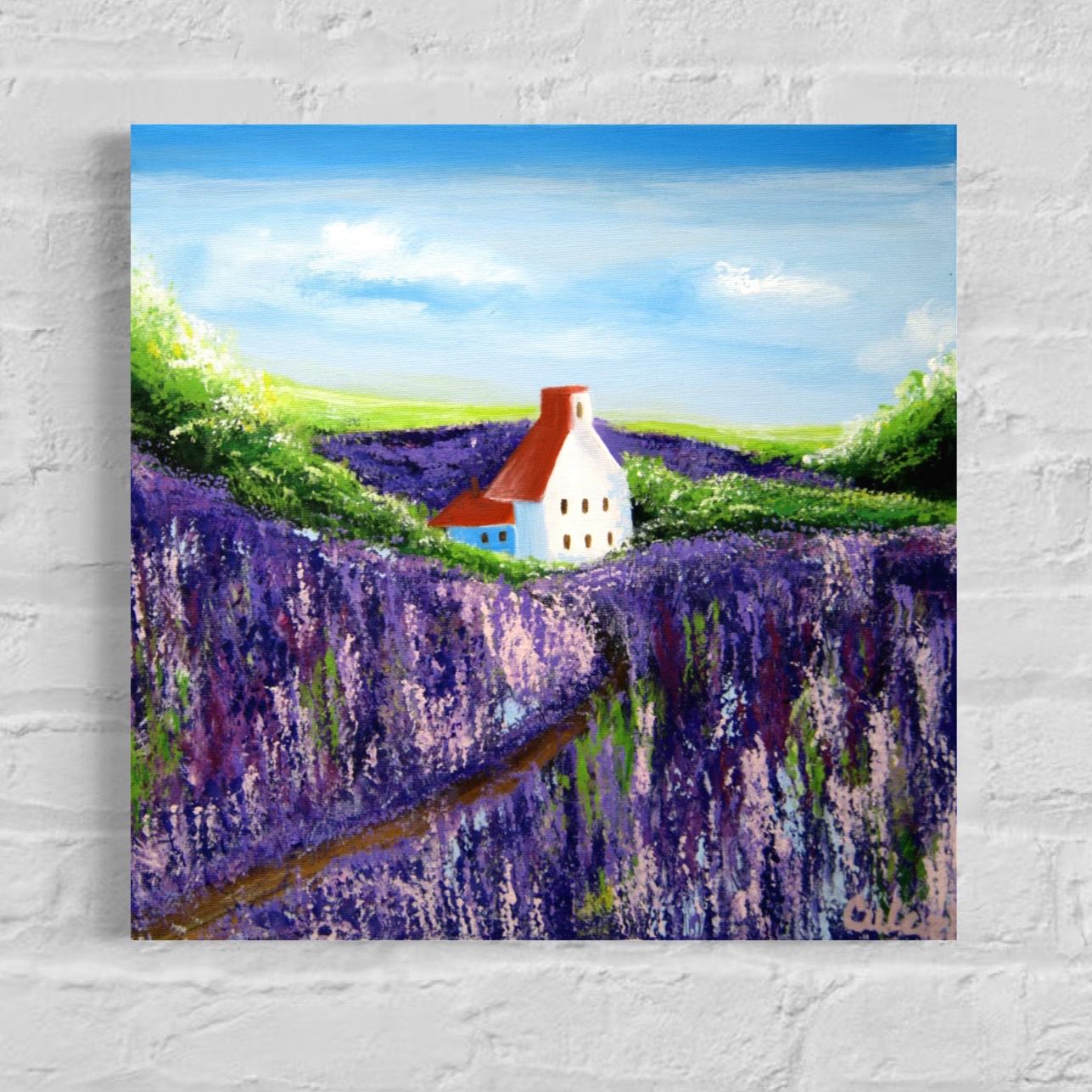 “Lonely House in the Lavender Field – Serenity Amidst the Bloom” “Lonely House in the Lavender Field – Serenity Amidst the Bloom”