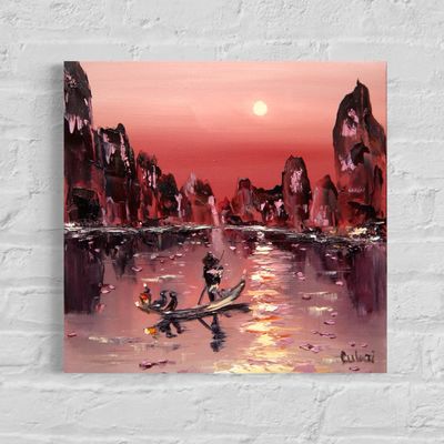 Fisherman at Sunset – The Magic of the Moment Fisherman at Sunset – The Magic of the Moment