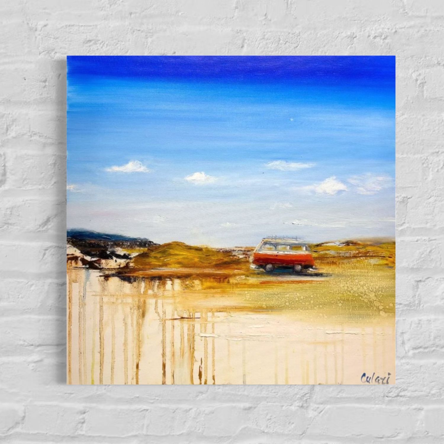 “Lonely Car in the Field – A Quiet Encounter Between Technology and Nature”