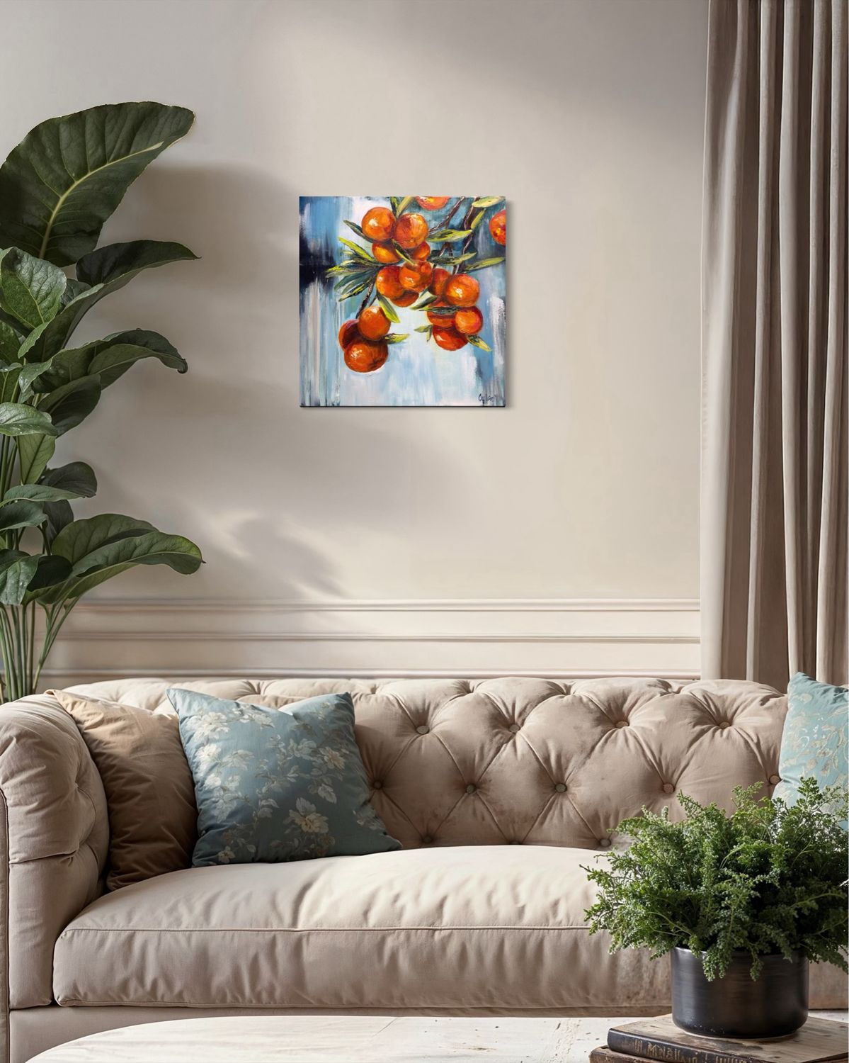 "Oranges on the Branch – Fruity Harmony in Color"