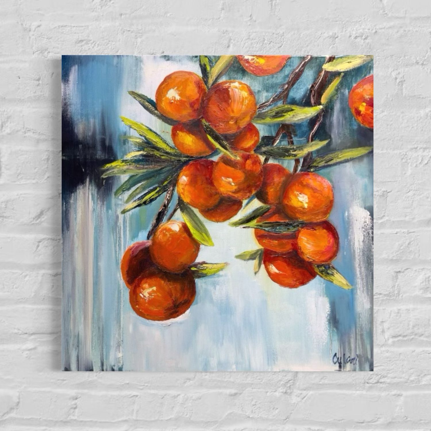 "Oranges on the Branch – Fruity Harmony in Color" "Oranges on the Branch – Fruity Harmony in Color"