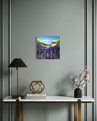 “Lavender Field – Blossoming Dreams in Violet”