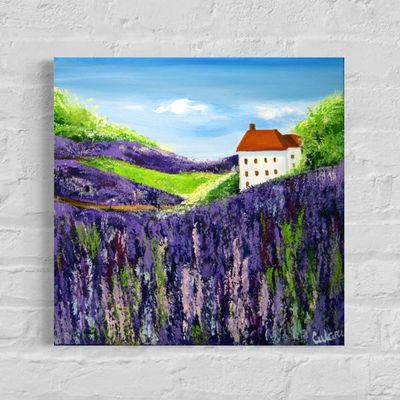 “Lavender Field – Blossoming Dreams in Violet”