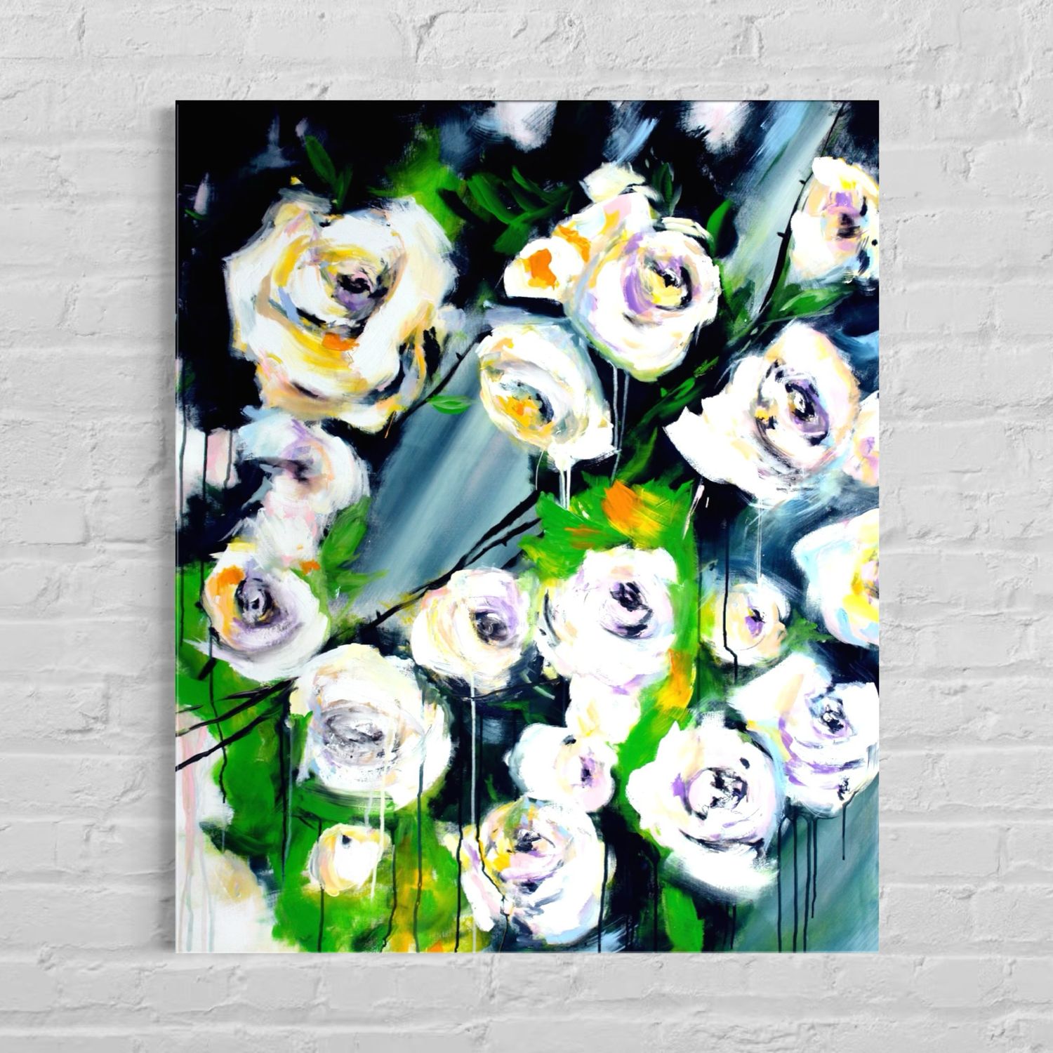 Roses – Acrylic Painting by Larissa Chupakhina (Culari)