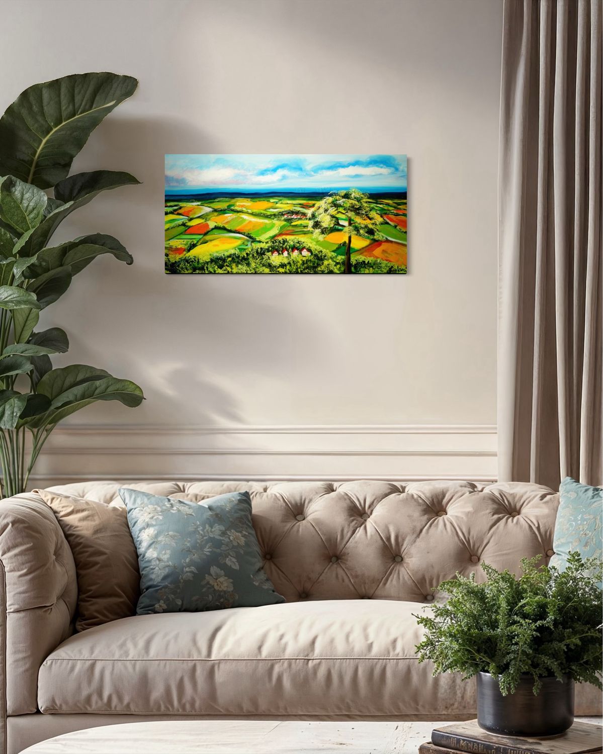 Panorama of the Black Forest – Acrylic Painting by Larissa Chupakhina (Culari)