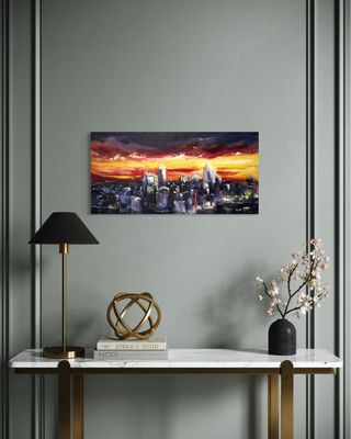 Skyline Sunset – A Masterpiece of Impressionist Art