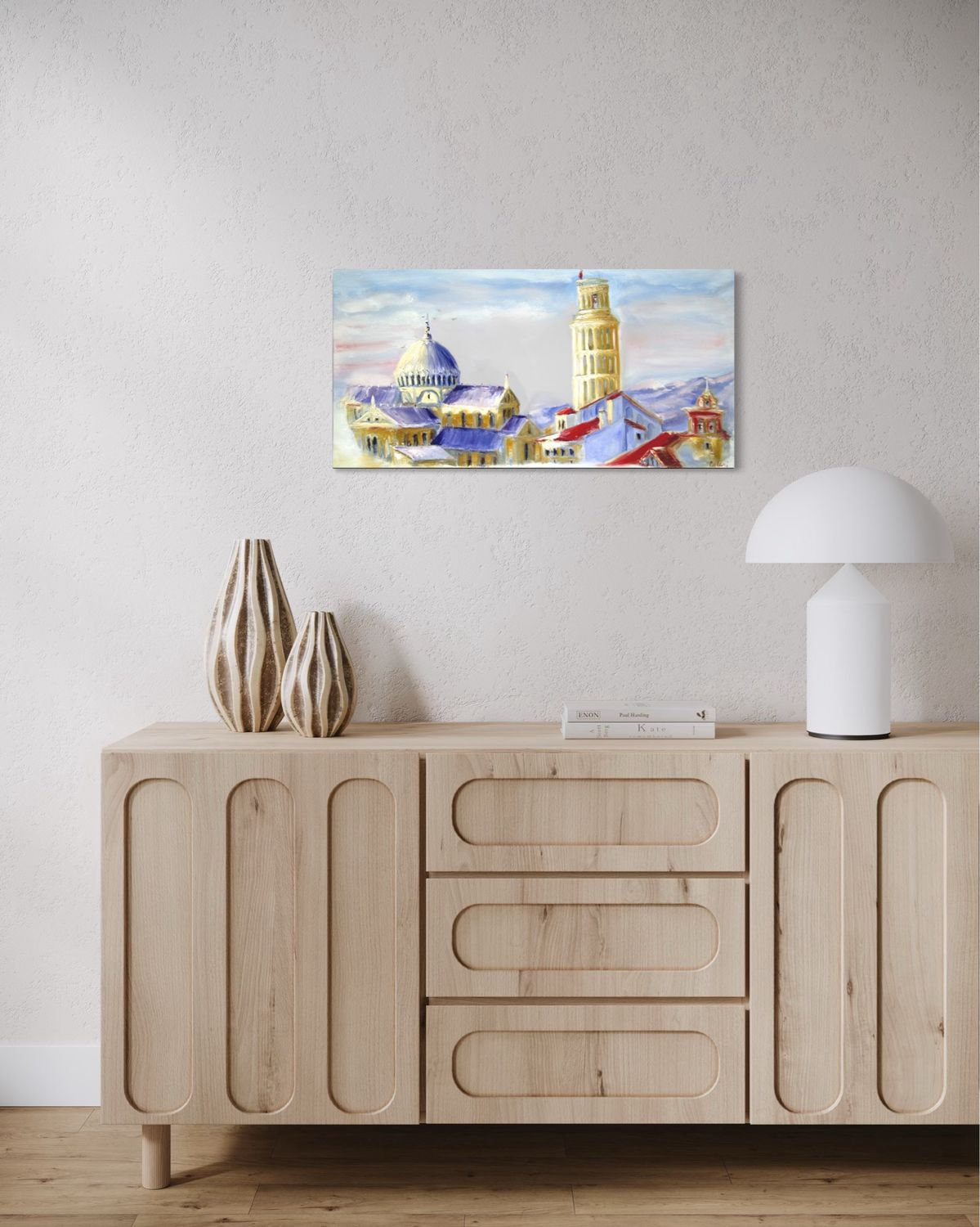 Pisa Tower – Painting by Chupakhina Larissa