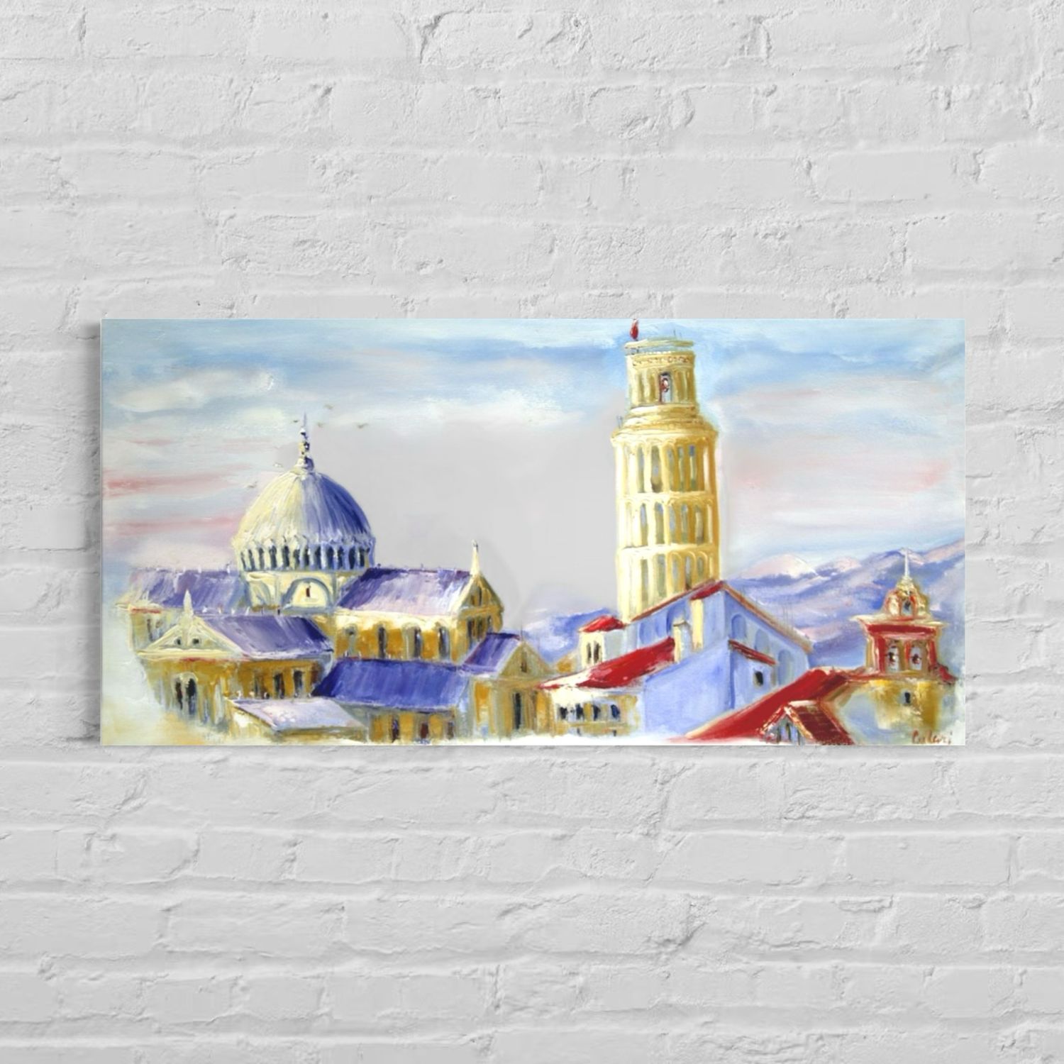 Pisa Tower – Painting by Chupakhina Larissa