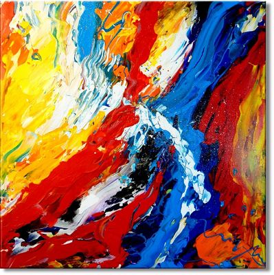 Abstrakte Kunst auf Leinwand - Kunstdruck