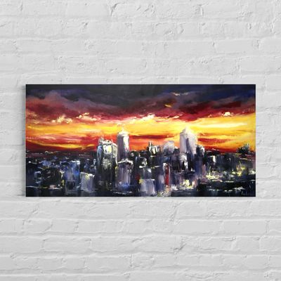 Skyline Sunset – A Masterpiece of Impressionist Art