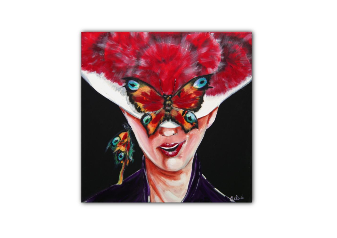 “Black Forest Woman with Butterfly” “Black Forest Woman with Butterfly”