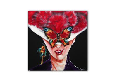“Black Forest Woman with Butterfly”