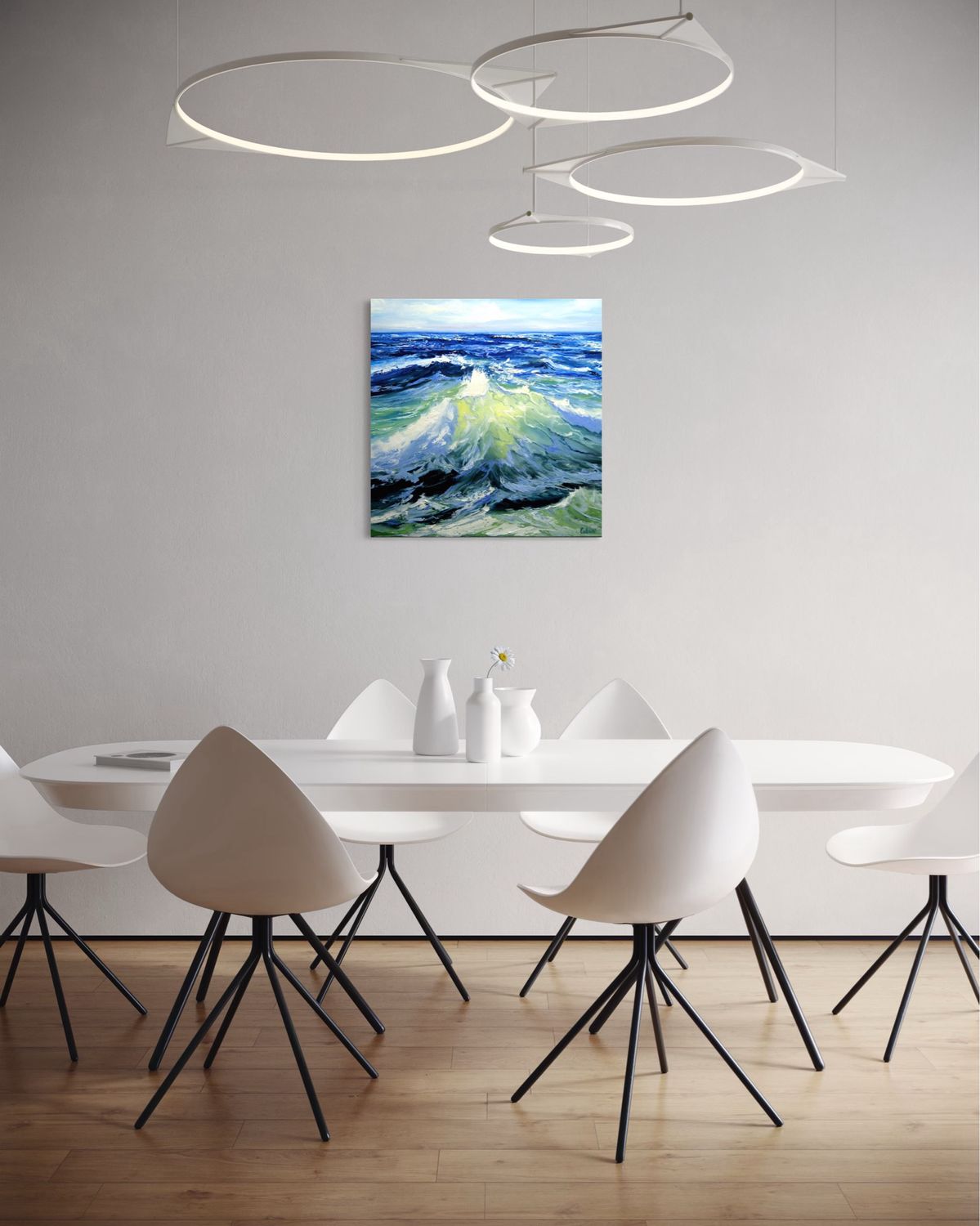 "Waves at the Sea" – Impressionistic Depiction of Maritime Power and Beauty