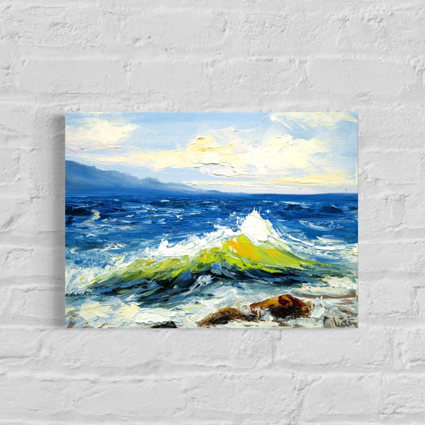 "Sea and Waves" – Impressionistic Depiction of Maritime Power and Beauty