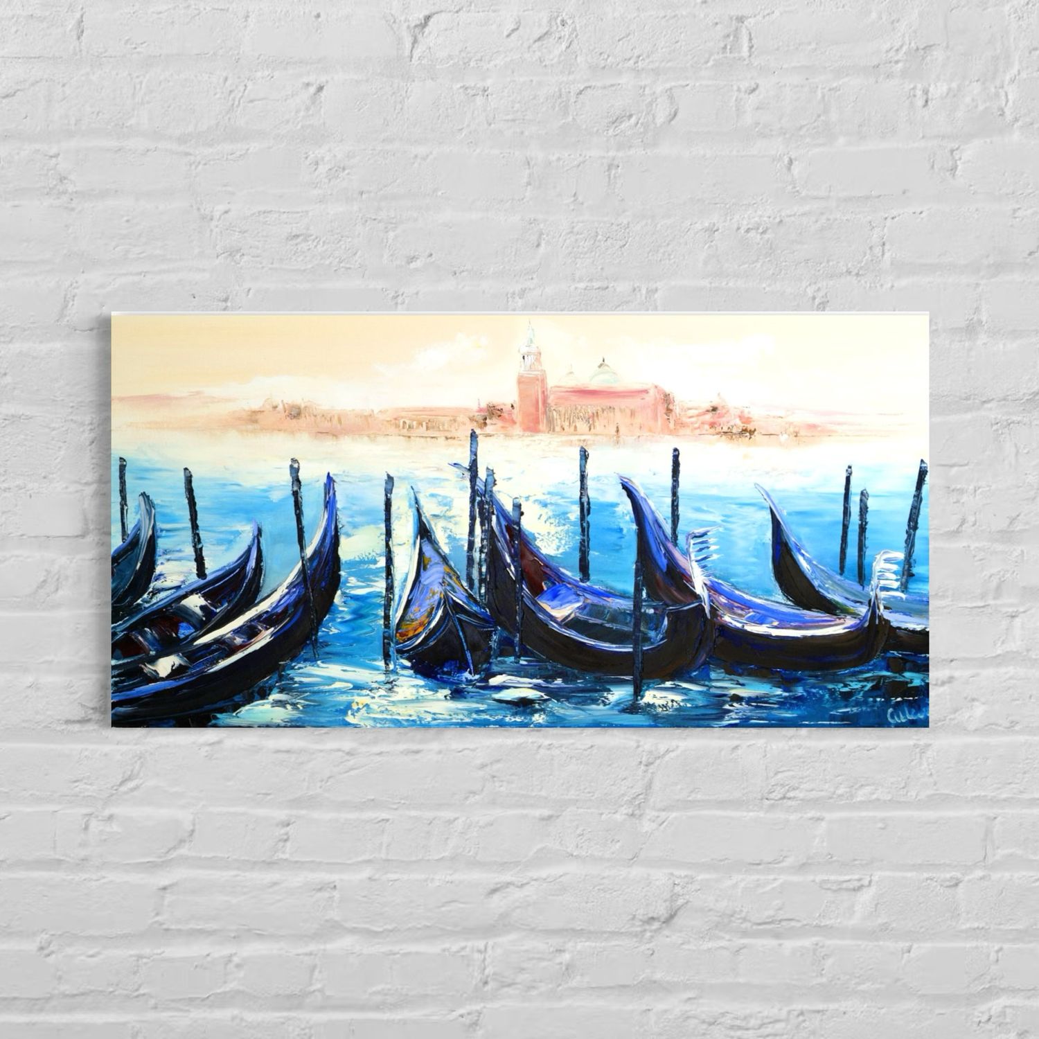 "Gondola in Venice" – Impressionistic Depiction of the Lagoon City