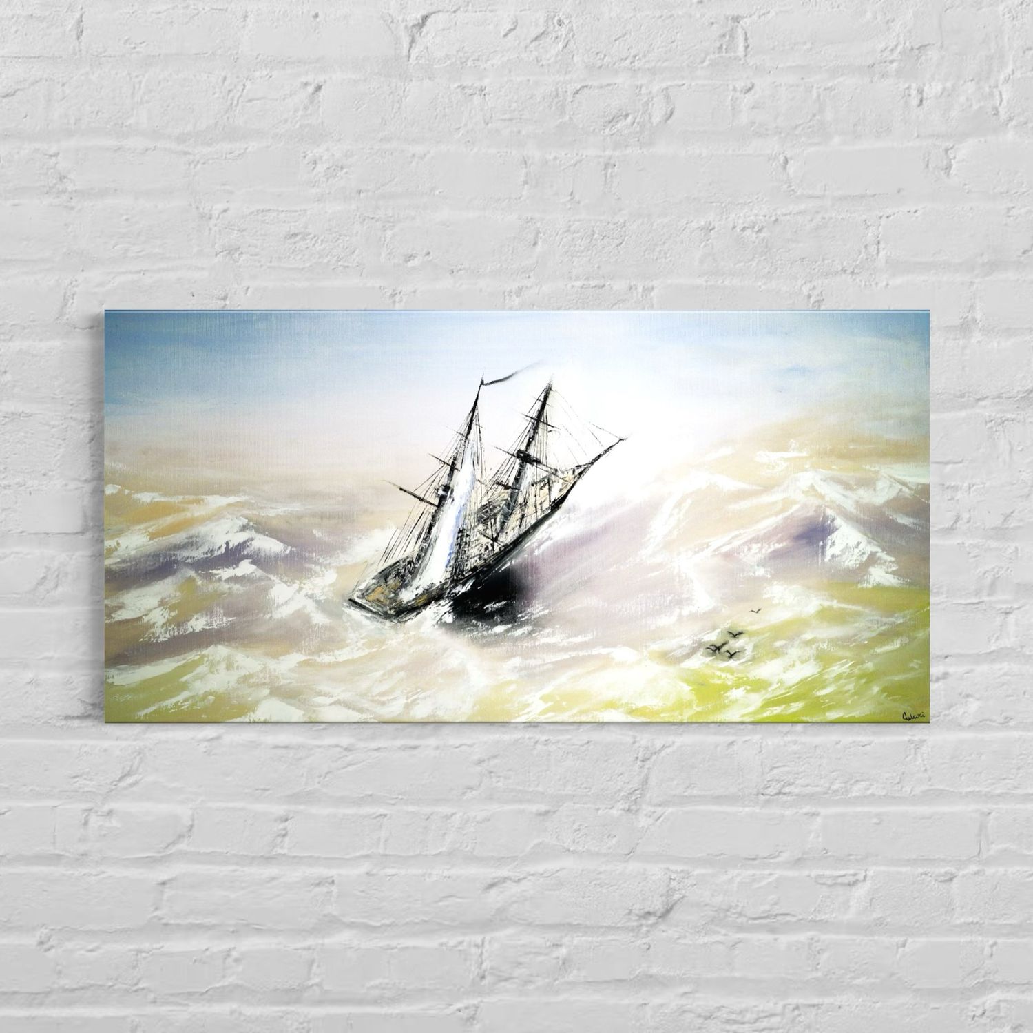 "Sailing Ship at Sea"