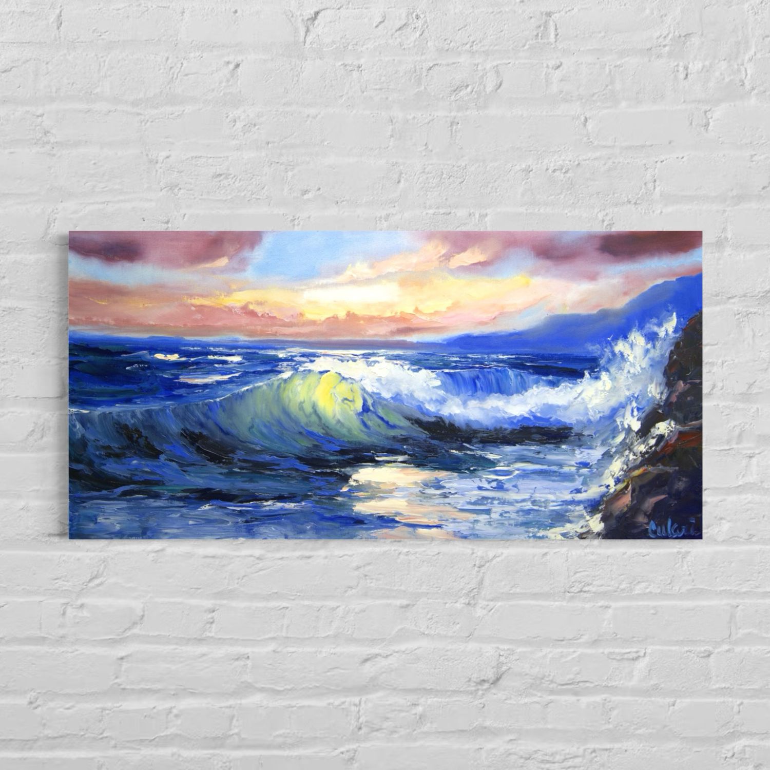 "Sea" – Impressionistic Depiction of Maritime Vastness and Beauty