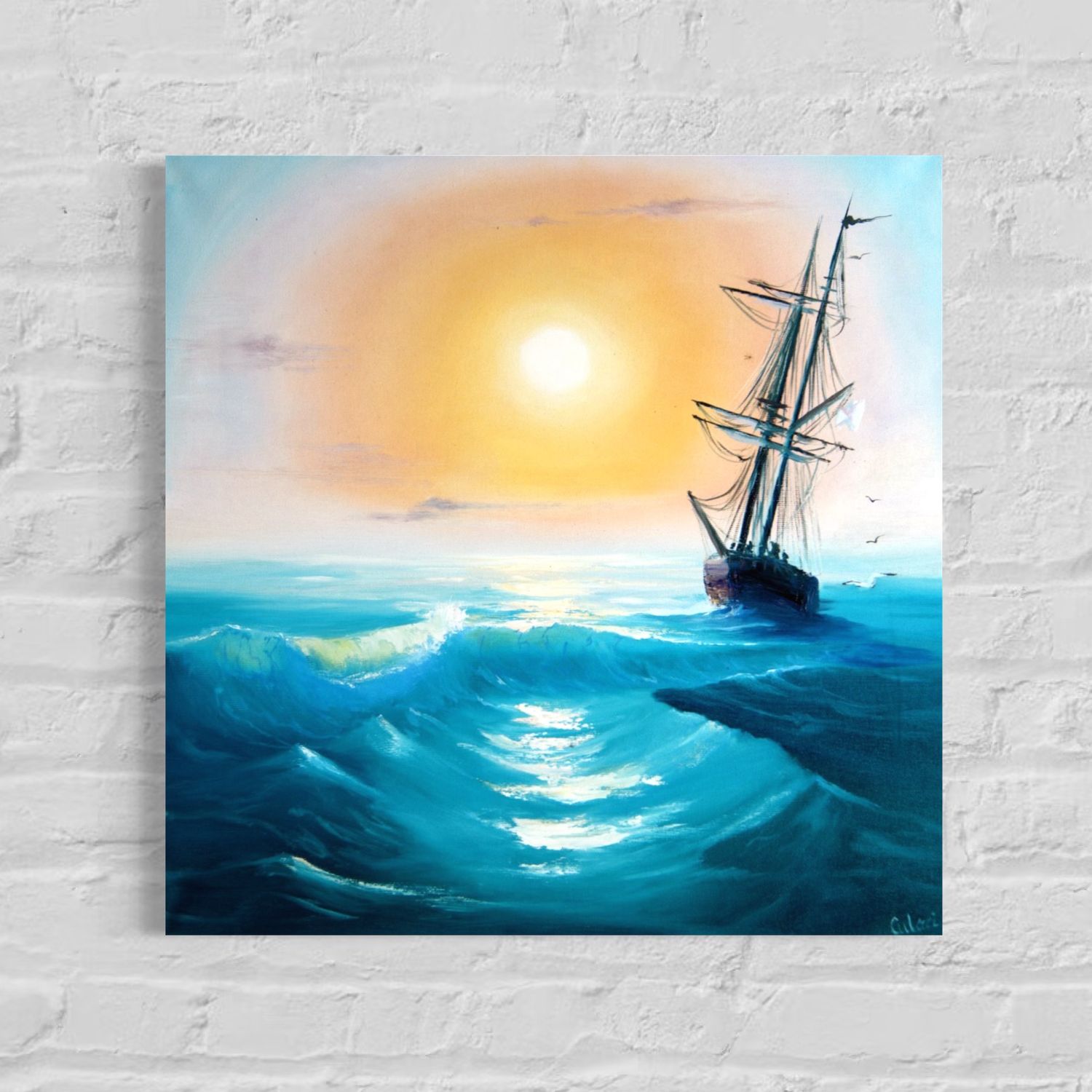 "Sailing Ship at Sea"