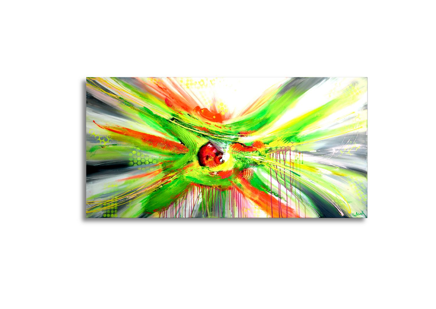 Dance of Shapes and Colors - Large-Scale Wall Art with Vibrant Expression