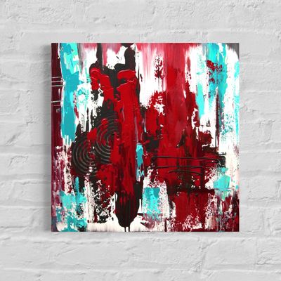 Red Rivers - Unique Abstract Art for Design Enthusiasts Red Rivers - Unique Abstract Art for Design Enthusiasts