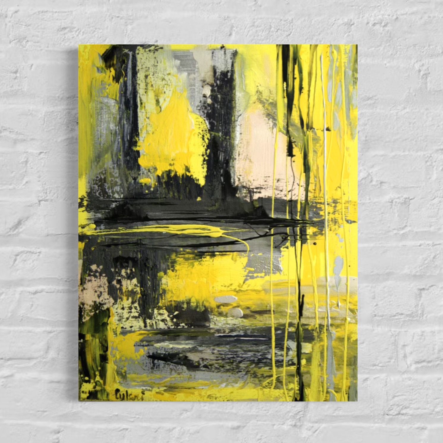 Yellow &amp; Black in Dialogue - Fascinating Color Worlds in Abstract Art