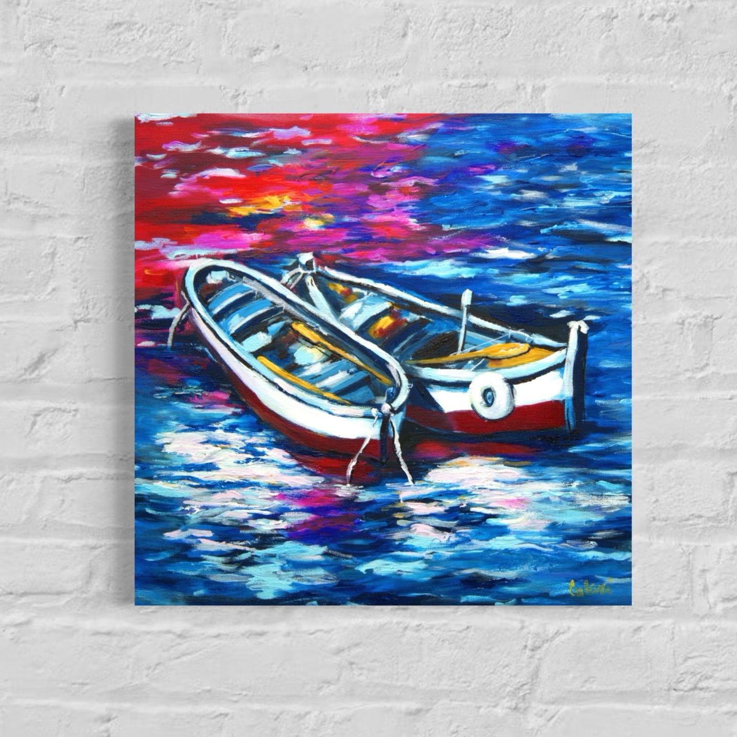 “Rowboats – Movement on a Calm Sea”