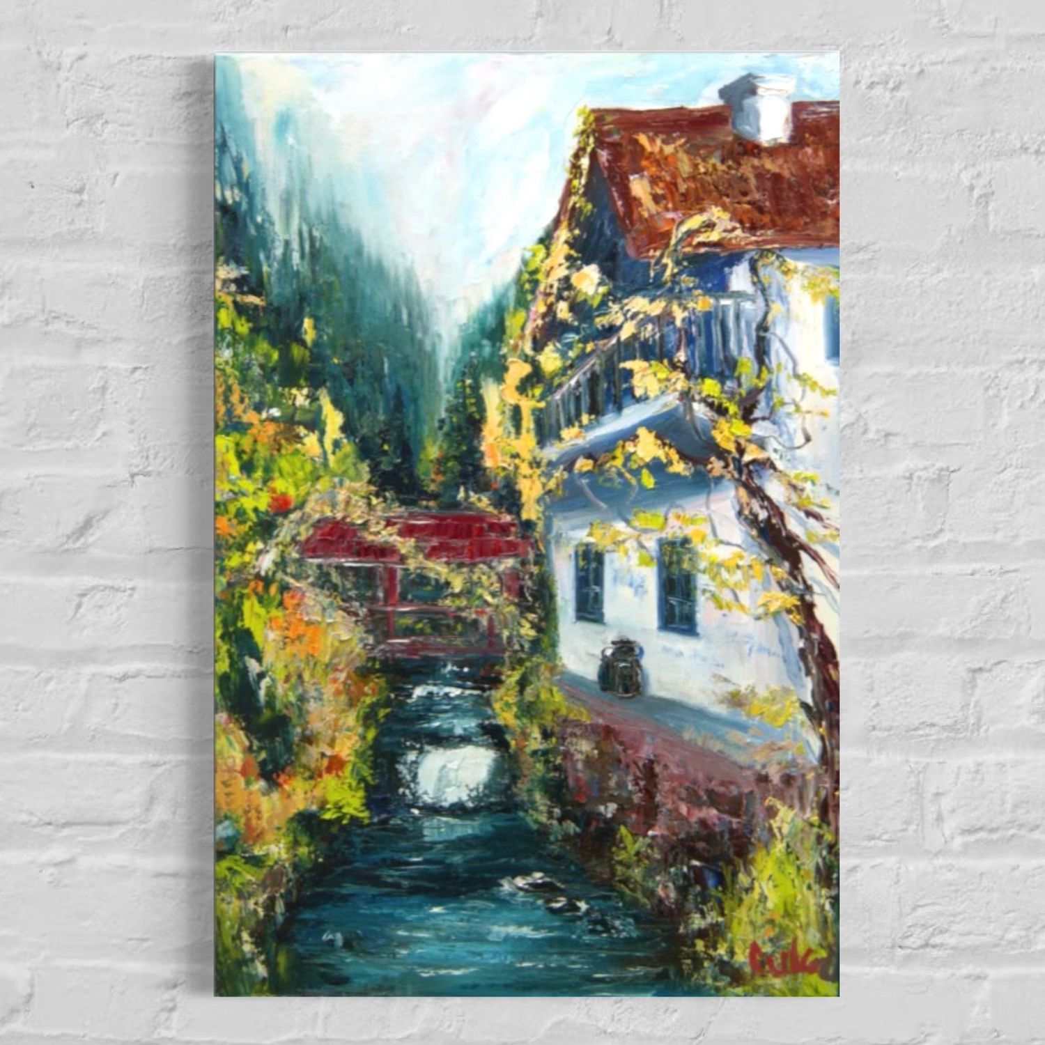 Lonely House by the Black Forest River – Serenity in the Flow of Nature