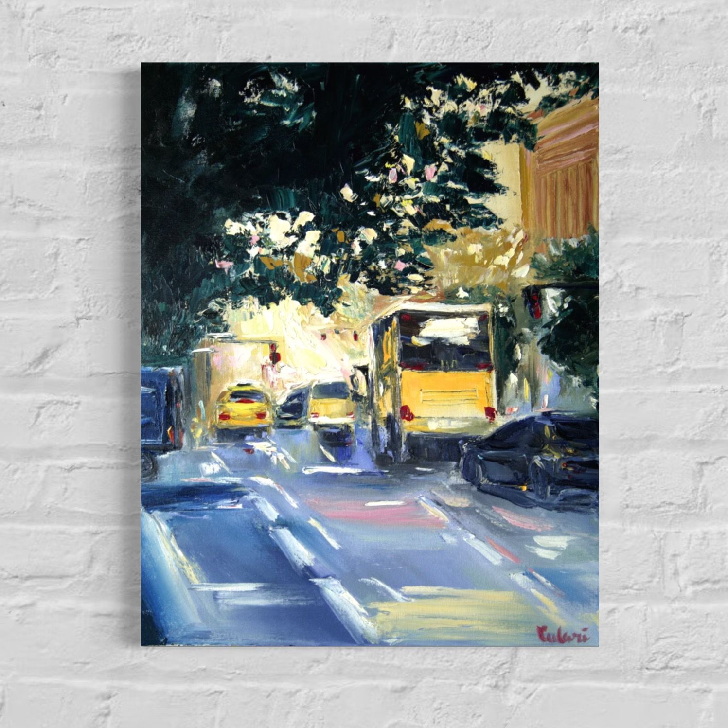 Urban Traffic – Painting by Chupakhina Larissa (Culari)