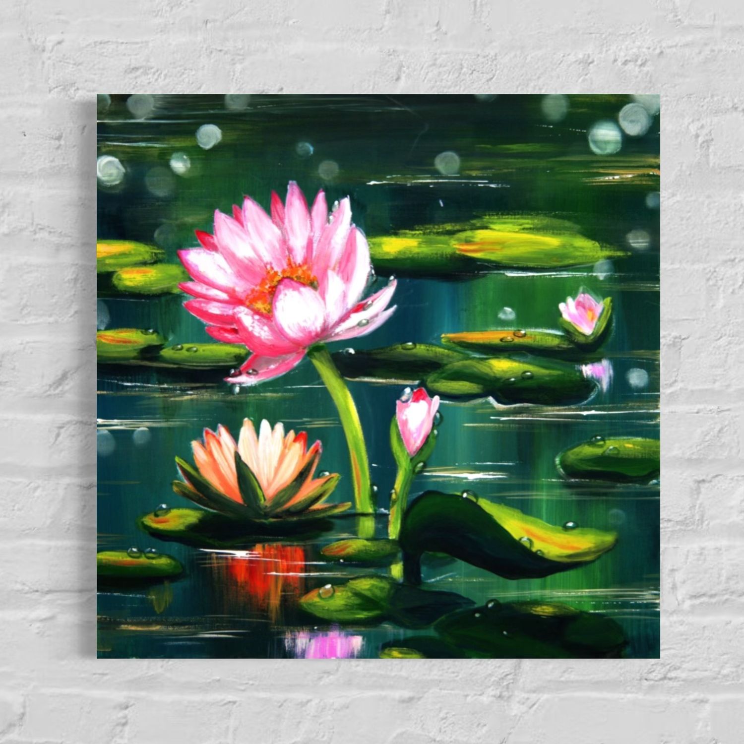 Water Lily in the Pond – A Painting by Chupakhina Larissa (Culari)