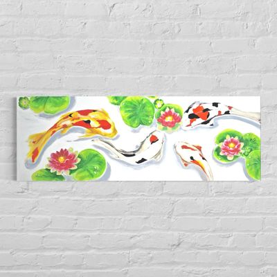 Koi Fish in the Pond – A Painting by Chupakhina Larissa (Culari) Koi Fish in the Pond – A Painting by Chupakhina Larissa (Culari)